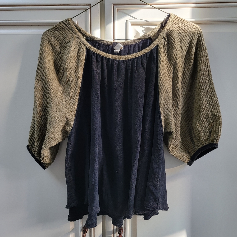 Free People Bubble Sleeve Tee